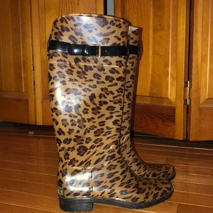 Ralph Lauren Cheetah Rain boots - Size 7